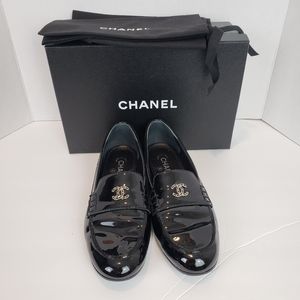 Authentic Chanel Patent Loafers Size 40.5
